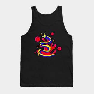 Ribbon Eel with Seahorses Tank Top